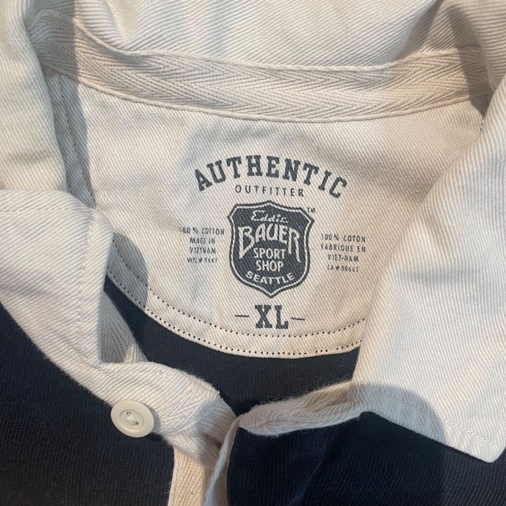 Vintage Bauer Rugby Shirt XL - Picture 3 of 4